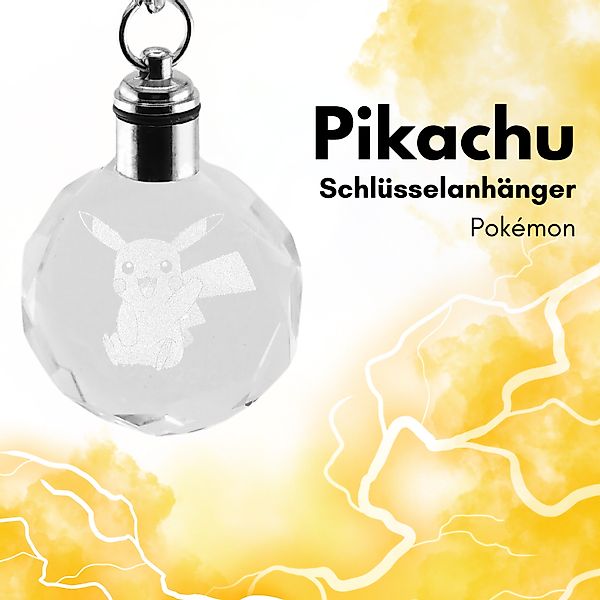 Stelby Schlüsselanhänger mit Gravur Pokemon Pikachu günstig online kaufen