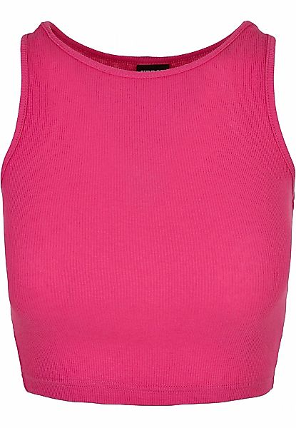 URBAN CLASSICS Muskelshirt "Urban Classics Damen Ladies Cropped Rib Top" 1 günstig online kaufen