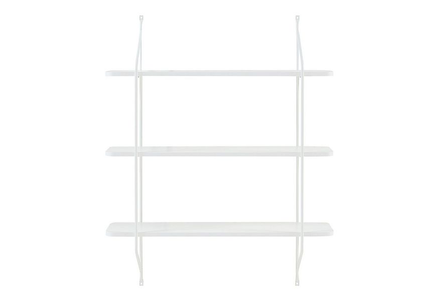 en.casa Wandregal, Wandregal 'Østfold' 100x80x21 cm Weiß günstig online kaufen