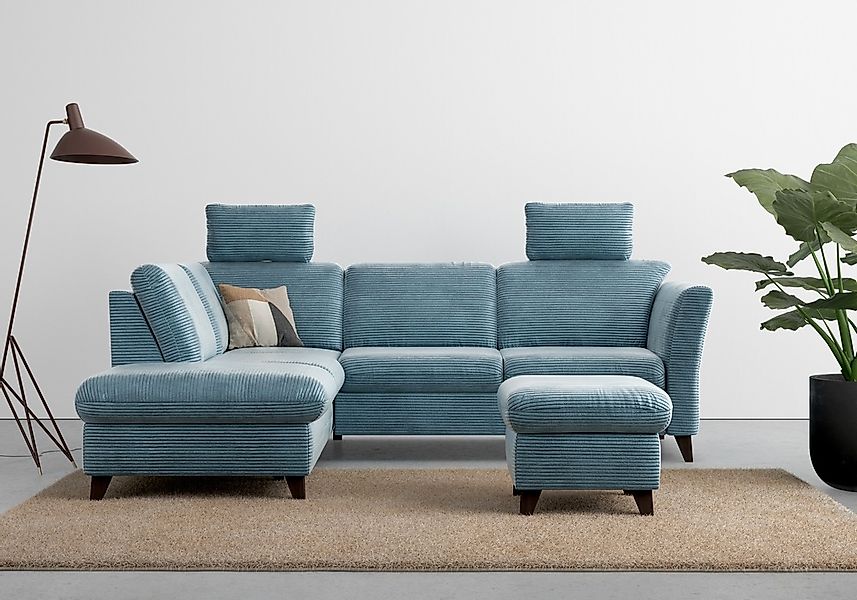 Home affaire Ecksofa "Trelleborg L-Form" wahlweise mit Bettfunktion und Bet günstig online kaufen