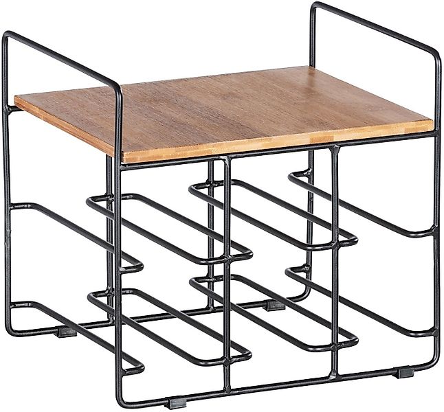 WENKO Weinflaschenhalter Modell Loft, Flaschenregal für 6 Flaschen mit Abla günstig online kaufen