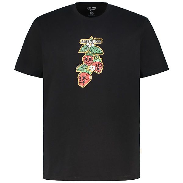 Jack&Jones T-Shirt mit Motiv-Print Farbe schwarz Größe: 3XL günstig online kaufen