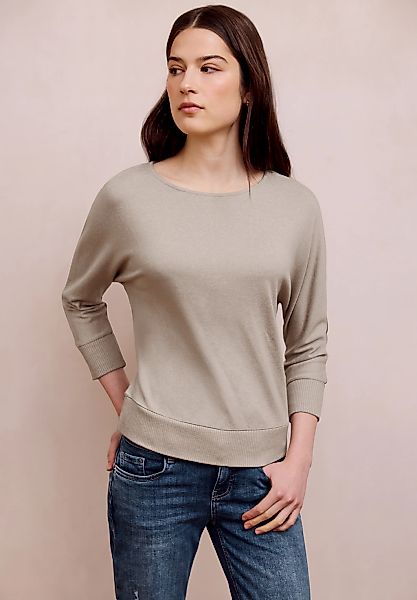 STREET ONE STUDIO 3/4-Arm-Shirt mit U-Boot-Ausschnitt günstig online kaufen