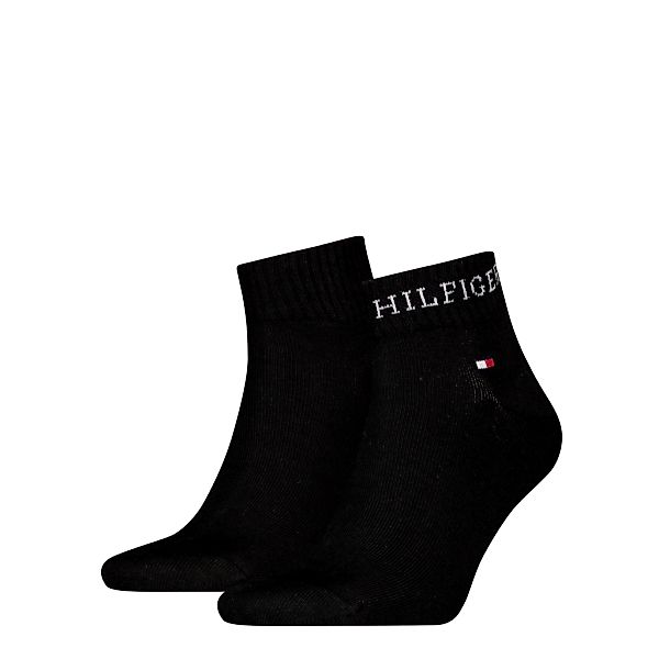 Tommy Hilfiger Kurzsocken "TH MEN QUARTER 2P HILFIGER TAB", (2 Paar), Logo- günstig online kaufen