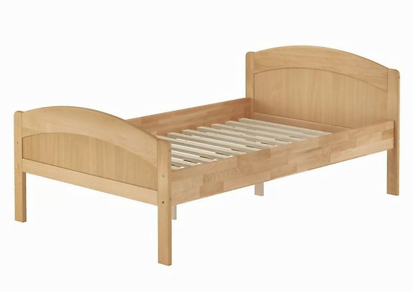 ERST-HOLZ Bett Massivholzbett 120x220 zeitlos überlang Buche natur Zubehör günstig online kaufen