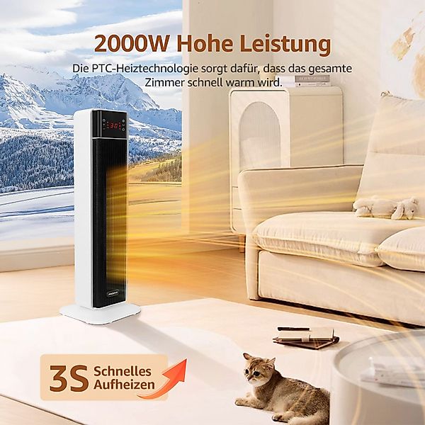 Aigostar Keramikheizlüfter Energiesparend PTC Heizlüfter mit günstig online kaufen