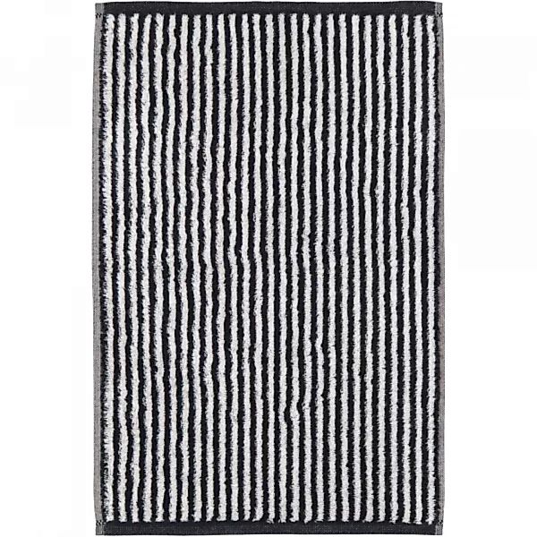 Cawö Zoom Streifen 121 - Farbe: schwarz - 97 - Gästetuch 30x50 cm günstig online kaufen