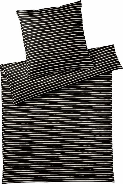 Elegante Bettwäsche "Lines" 2 Stk. tlg. angenehmes Hautgefühl günstig online kaufen