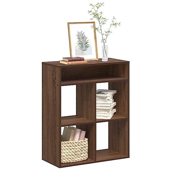 vidaXL Bücherregal Bücherregal Braun Eichen-Optik 66x31x80 cm Holzwerkstoff günstig online kaufen