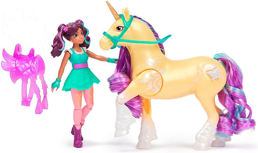 Spin Master Anziehpuppe Unicorn Academy - Ava & Pflanzen-Magie Leaf, mit ec günstig online kaufen