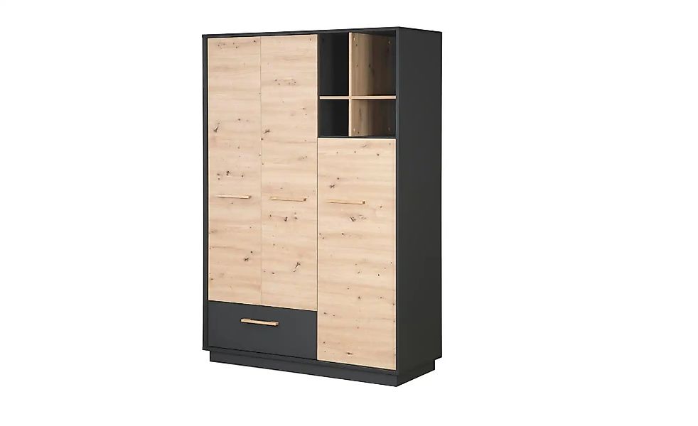 Roba Kleiderschrank Lenn   ¦ grau ¦ Maße (cm): B: 131,5 H: 195 Schränke > K günstig online kaufen