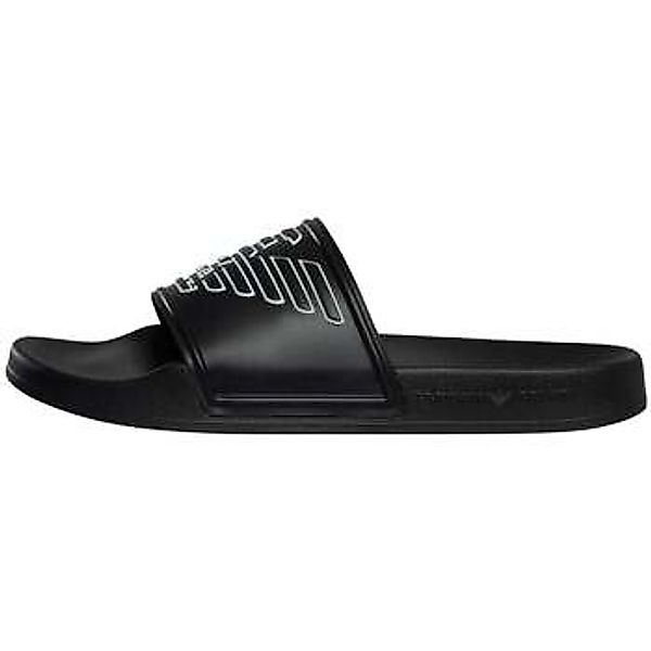 Emporio Armani  Zehensandalen Eagle Slides Black/White günstig online kaufen