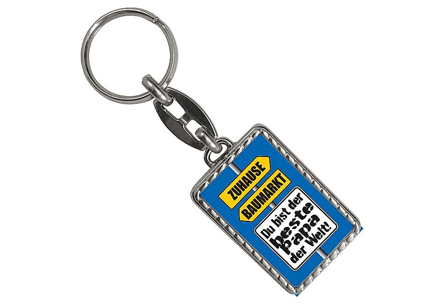 speecheese Schlüsselanhänger Der beste Papa Welt Schlüsselanhänger mit Bord günstig online kaufen