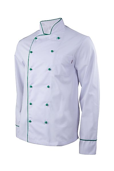 Clinotest Kochjacke mit farbigen Kugelknöpfen und günstig online kaufen