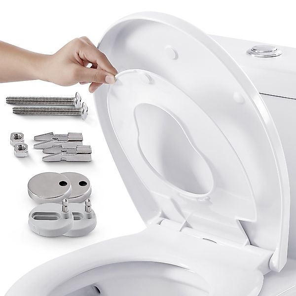 Arebos WC-Sitz mit Absenkautomatik, Toilettendeckel, Klodeckel, günstig online kaufen