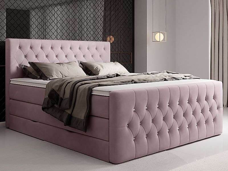 wonello Boxspringbett Sira, mit Bettkasten, Matratzen günstig online kaufen