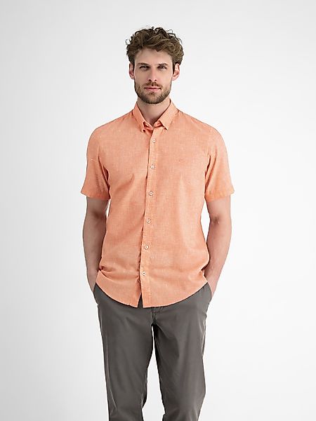 LERROS Kurzarmhemd "LERROS Kurzarmhemd mit verdecktem Button-down-Kragen" günstig online kaufen