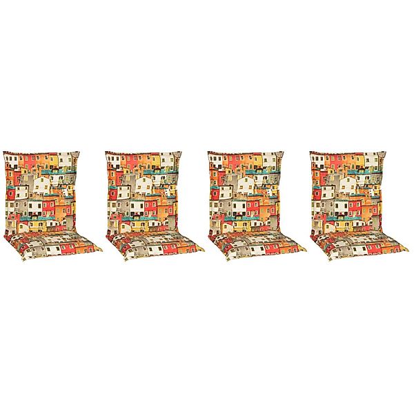 Beo Sitzauflage Niedriglehner Tours 4er-Set mit Hausdesign günstig online kaufen