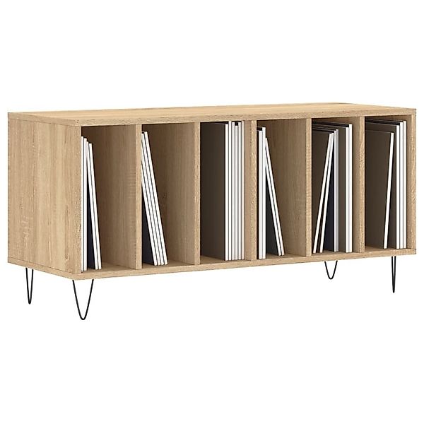 vidaXL Media-Regal Plattenschrank Sonoma-Eiche 100x38x48 cm günstig online kaufen