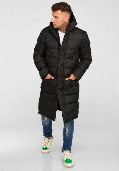 behype Steppjacke "LONGLINE ZIP PARKA" Steppjacke mit Kapuze günstig online kaufen
