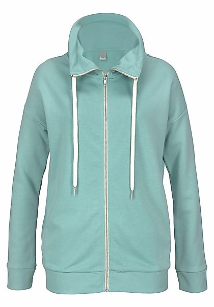 Bench. Sweatjacke, mit Glanzprint am Stehkragen, Loungeanzug günstig online kaufen
