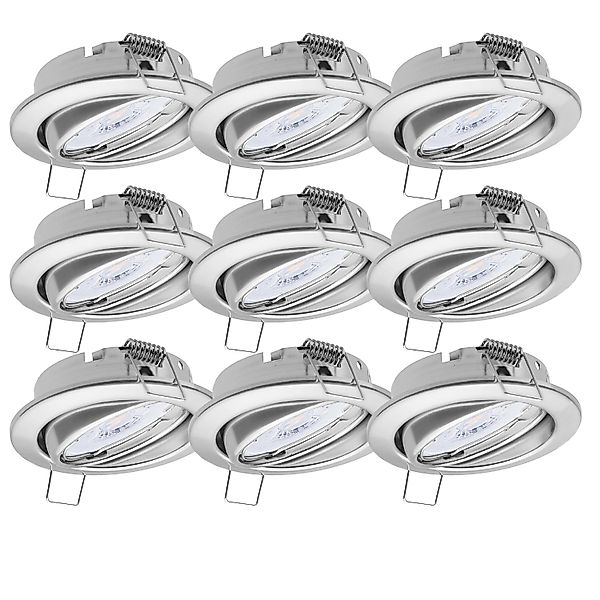 Oktaplex 9er Set Einbauleuchte Dijon Dimmbar inkl. LED Modul Neutralweiß 4, günstig online kaufen