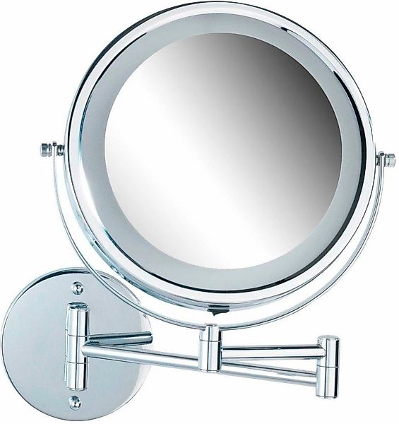 WENKO Wandspiegel "Power-Loc LED Modell Lumi" Kosmetikspiegel mit Beleuchtu günstig online kaufen