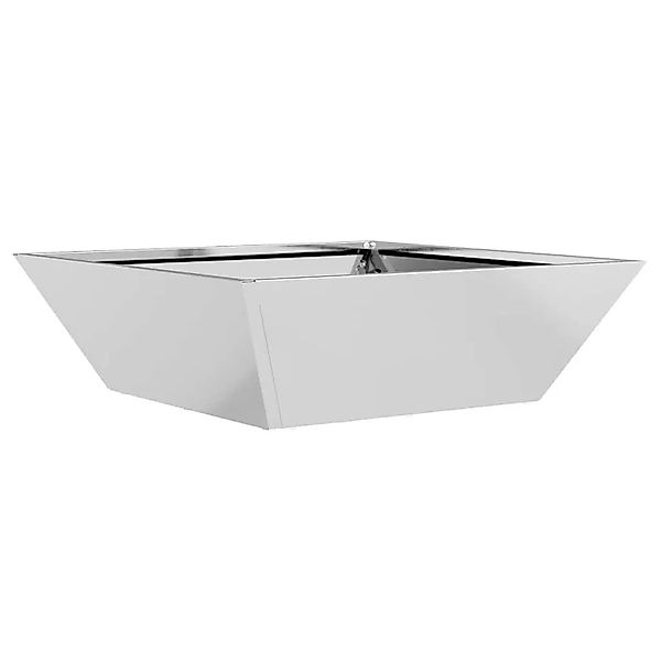 vidaXL Garten-Pflanzgefäß Silber 50 x 50 x 15 cm Verzinkter Stahl 873834 günstig online kaufen