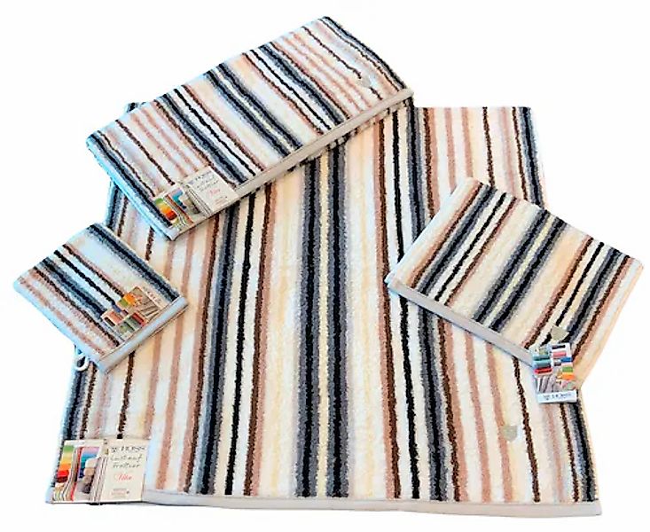 ROSS Waschhandschuh »Multicolor«, (6 St.), mit Streifen und gesticktem ROSS günstig online kaufen