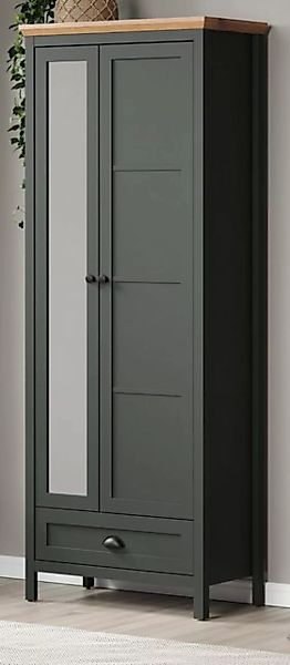 trendteam Garderobenschrank Stanton (Garderobe in Landhaus grüß, 77 x 198 c günstig online kaufen