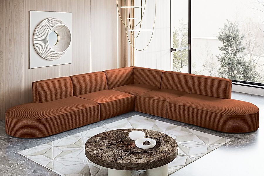 Kaiser Möbel Ecksofa Designer Corner MODENA stoff Poso, viele Farben, Große günstig online kaufen