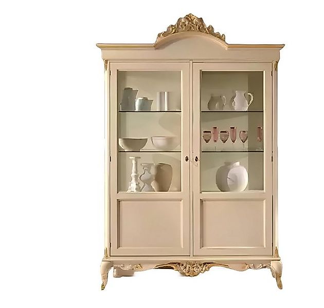 Xlmoebel Vitrine Italienischer Stil Holzschrank Vitrine - Elegante Möbel An günstig online kaufen