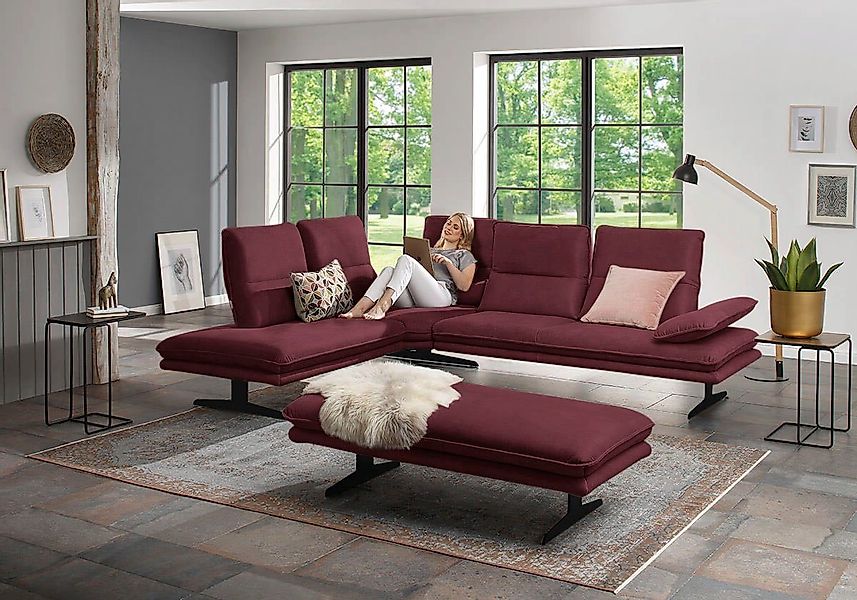 W.SCHILLIG Ecksofa broadway, Designsofa, toller Sitzkomfort, günstig online kaufen