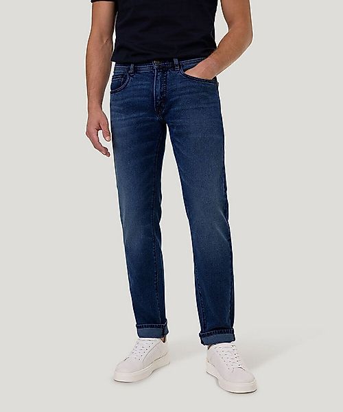 Pierre Cardin Stretch-Jeans Laval mit Dornschlaufe zum Fixieren der Gürtels günstig online kaufen