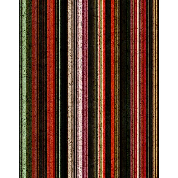 Marburg Fototapete Streifen Modern 2,7 m x 2,12 m Schwarz-Rot FSC® günstig online kaufen