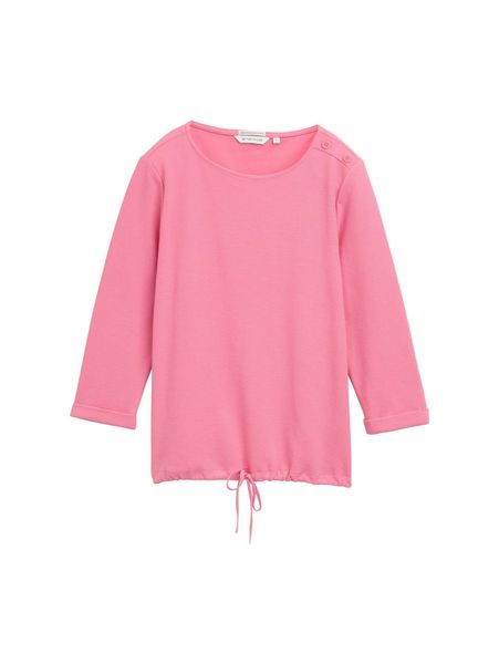 TOM TAILOR 3/4-Arm-Shirt Langarmshirt mit Knopf-Details günstig online kaufen