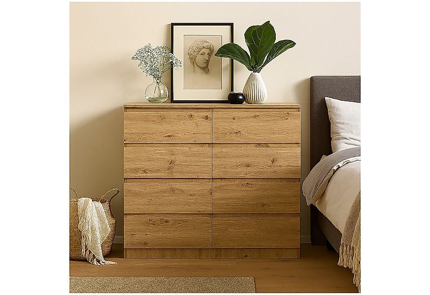 HTI-Living Sideboard Moderne Kommode mit 8 grifflosen Schubladen (Stück, 1 günstig online kaufen