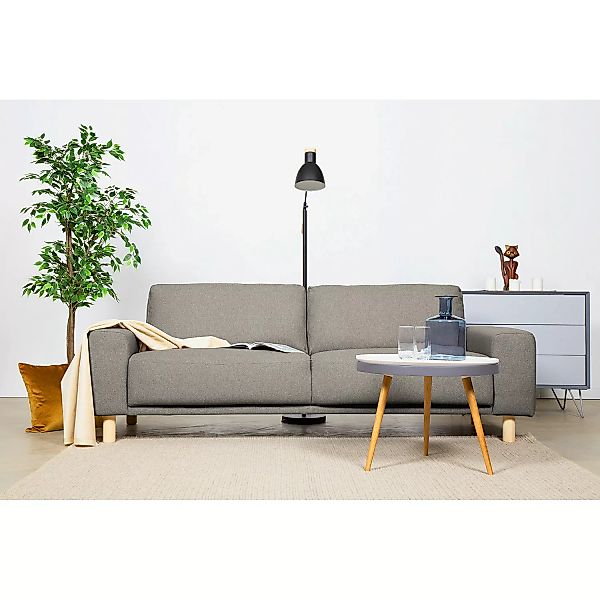 home24 Mørteens Sofa Kotila 3-Sitzer Beige Polyester 228x82x92 cm (BxHxT) S günstig online kaufen