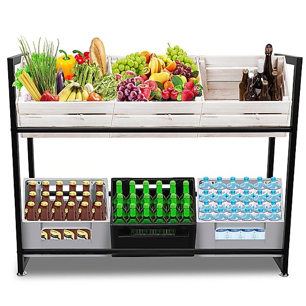 Clanmacy Standregal Getränkekistenregal Getränkeregal 105x32x85cm günstig online kaufen