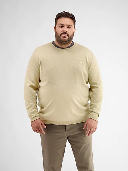 LERROS Strickpullover "LERROS Flachstrickpullover mit Rundhalsausschnitt" günstig online kaufen