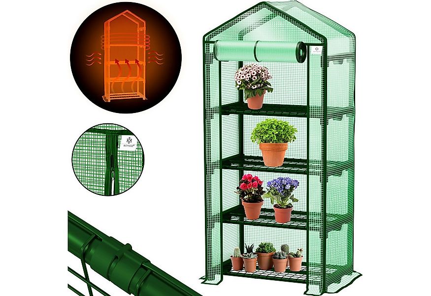 KESSER Foliengewächshaus, Premium Foliengewächshaus Gewächshaus mit Etagen günstig online kaufen