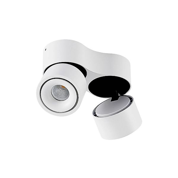 Arcchio LED Deckenlampe Rotari 9928033 Modern in Weiß aus Aluminium 2-flamm günstig online kaufen