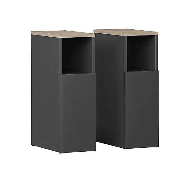 Vicco Nachtschrank Enton, Anthrazit/Sonoma, 2er set günstig online kaufen