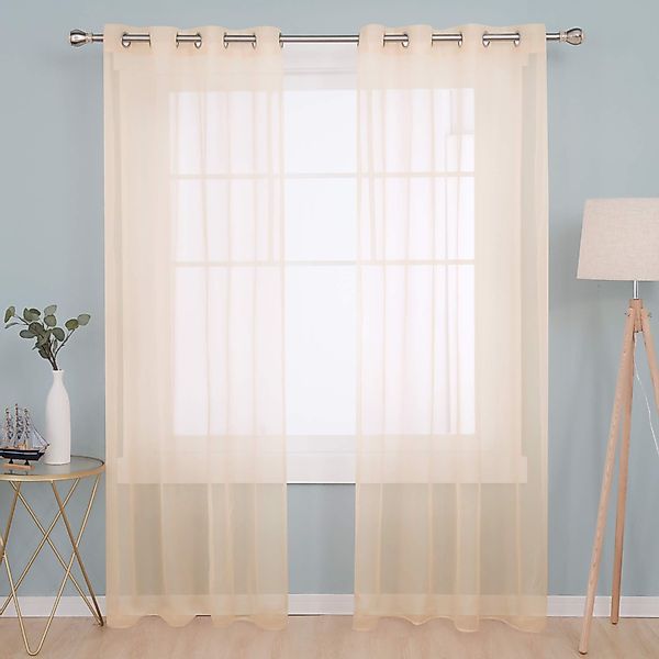 Deconovo Vorhang Transparent Voile Gardinen mit günstig online kaufen