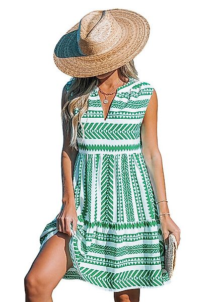 Cupshe Minikleid Geometrisches Minikleid Gestreifter Druck günstig online kaufen