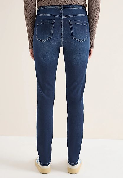 Cecil Slim-fit-Jeans in dunkelblauer Waschung günstig online kaufen