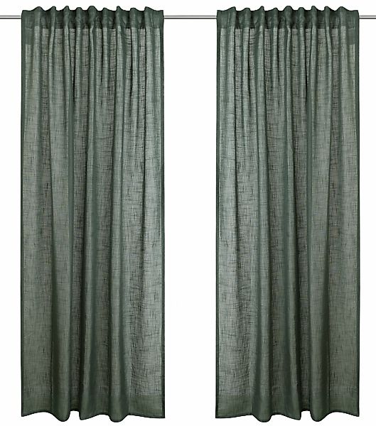 LeGer Home by Lena Gercke Gardine »Marusha«, (1 St.), 1 Schal, Leinenoptik, günstig online kaufen