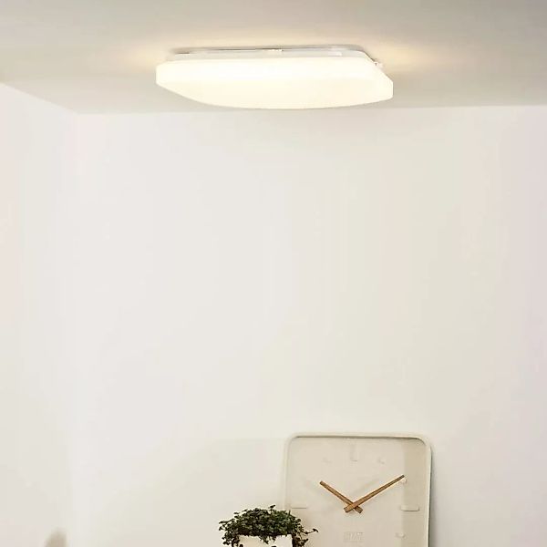LED Deckenleuchte Otis in weiß, rechteckig, 330x330mm günstig online kaufen