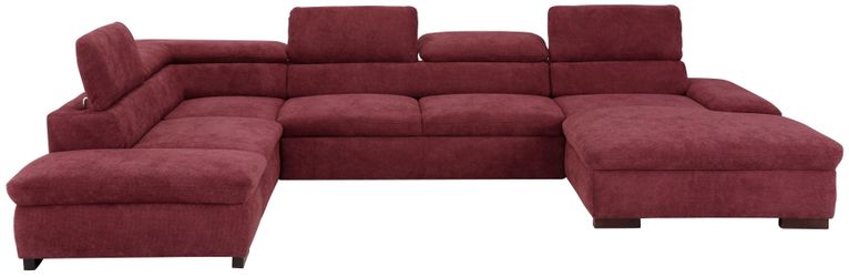 Home affaire Wohnlandschaft Alberto U-Form, mit günstig online kaufen