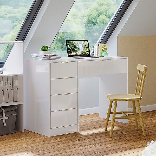 Bellamio Schreibtisch Livny (Bürotisch mit 5 günstig online kaufen